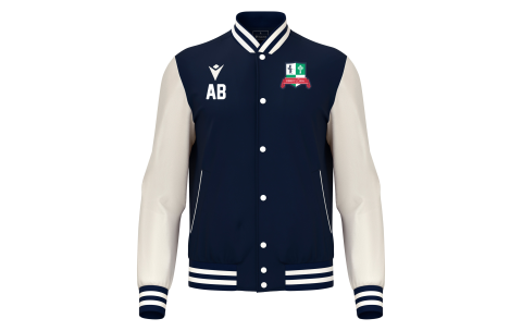 BBRFC - FIDDLE VARSITY COLLEGE JACKET NAV/OFFWHT