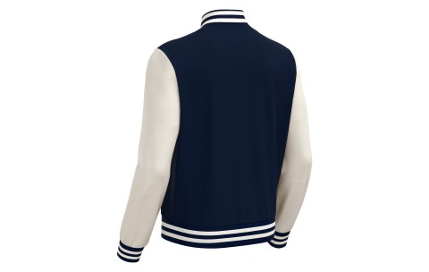 BBRFC - FIDDLE VARSITY COLLEGE JACKET NAV/OFFWHT
