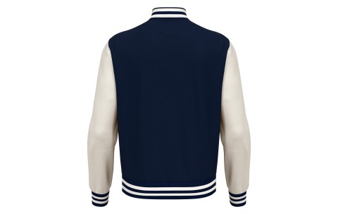 BBRFC - FIDDLE VARSITY COLLEGE JACKET NAV/OFFWHT